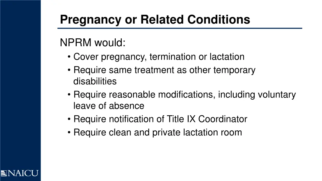 pregnancy or related conditions