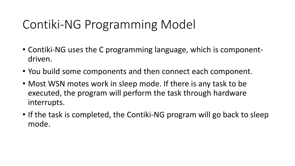 contiki ng programming model