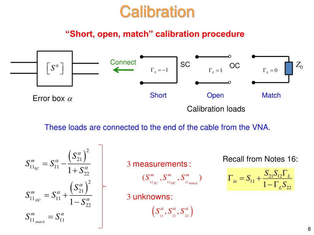 calibration