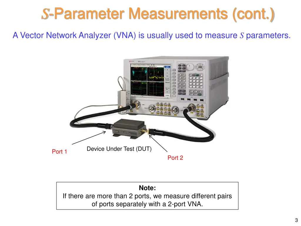 s parameter measurements cont