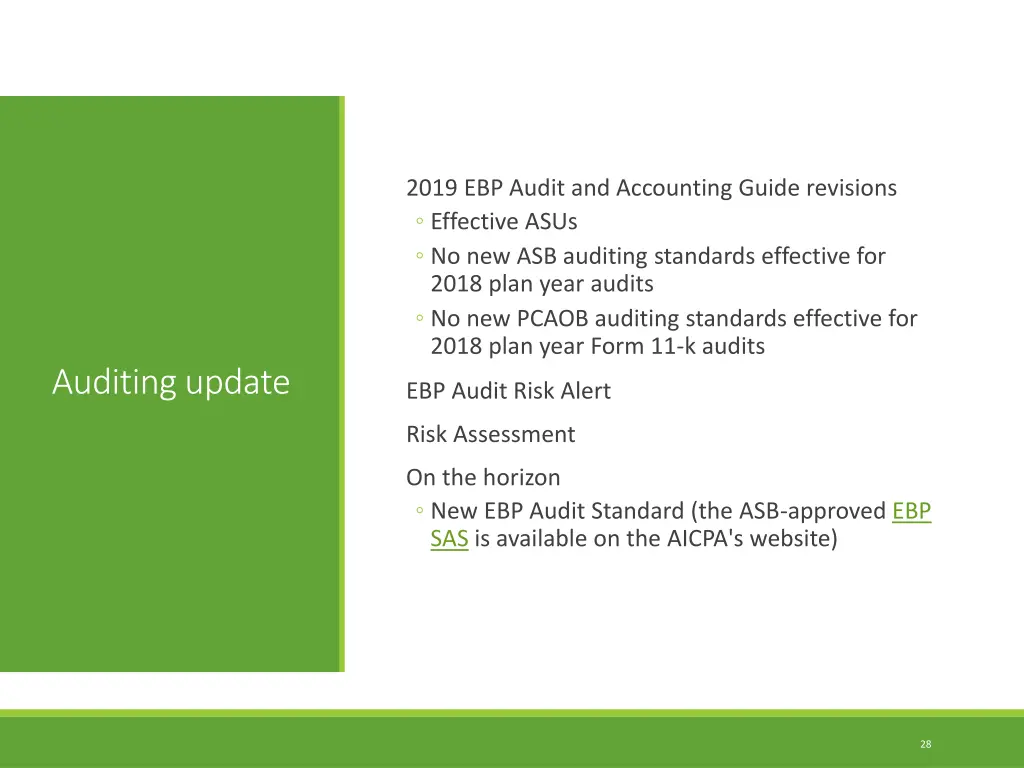 2019 ebp audit and accounting guide revisions