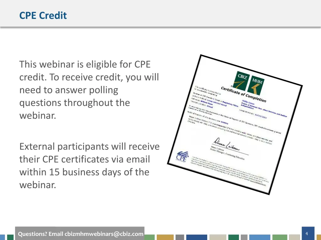 cpe credit