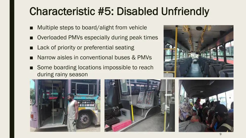 characteristic 5 disabled unfriendly