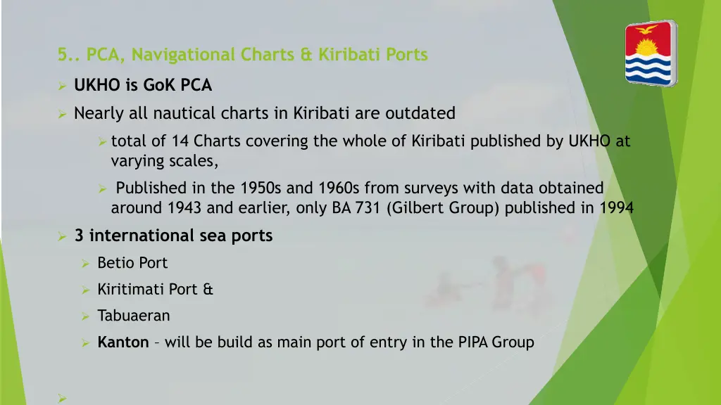 5 pca navigational charts kiribati ports