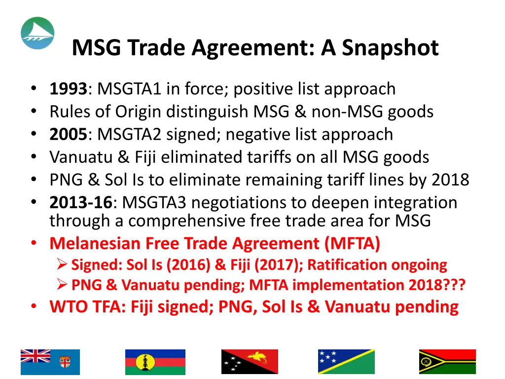 msg trade agreement a snapshot