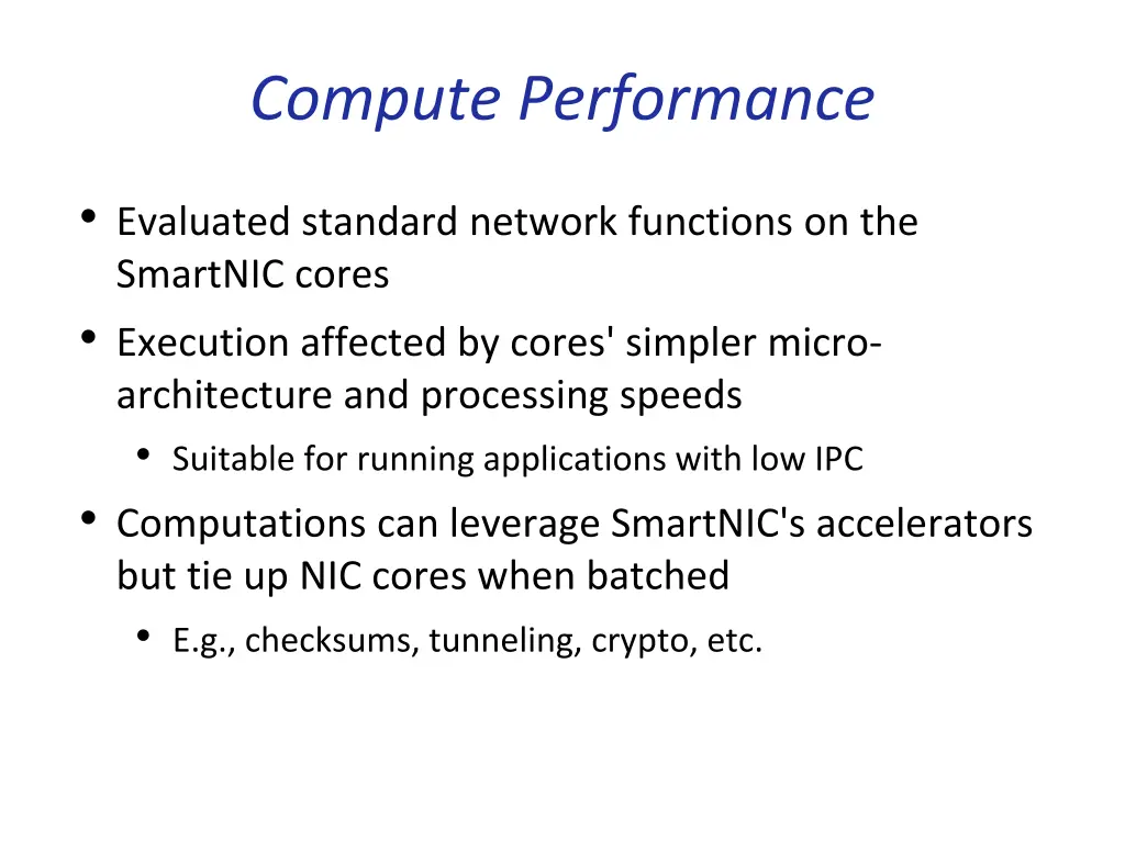 compute performance