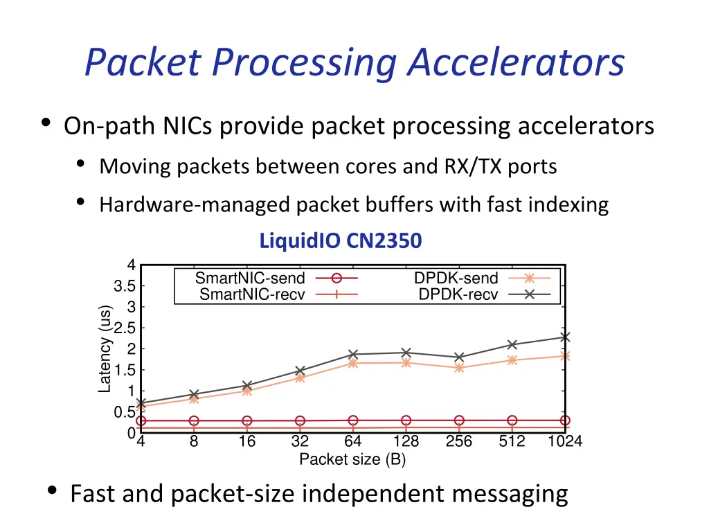 packet processing accelerators on path nics