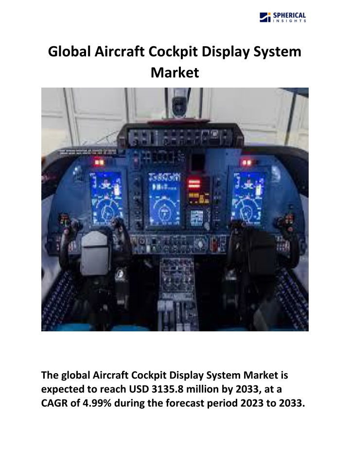 global aircraft cockpit display system market