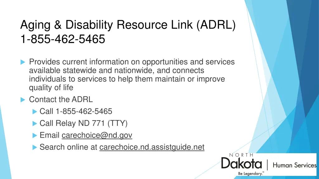 aging disability resource link adrl 1 855 462 5465