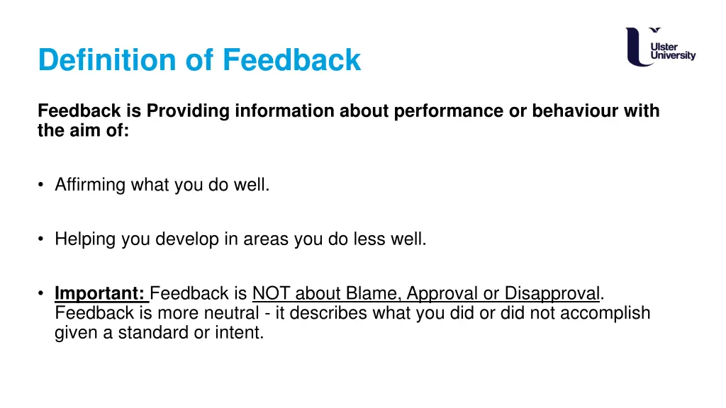 definition of feedback