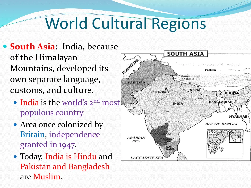 world cultural regions 4