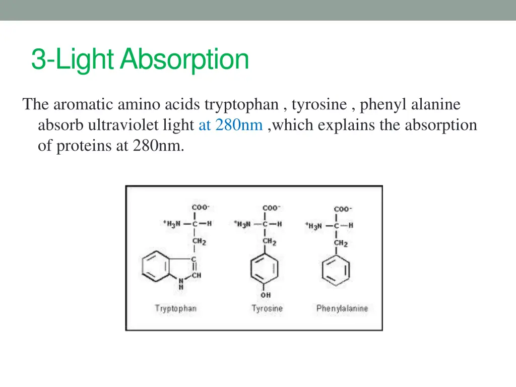 3 light absorption