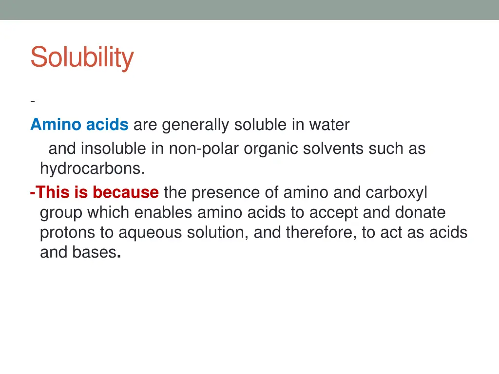 solubility