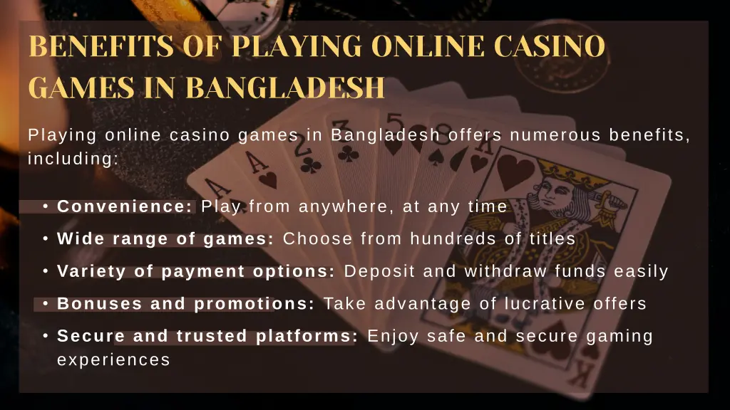 benefits of playing online casino games