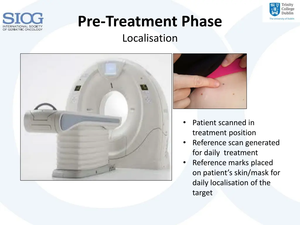 pre treatment phase localisation