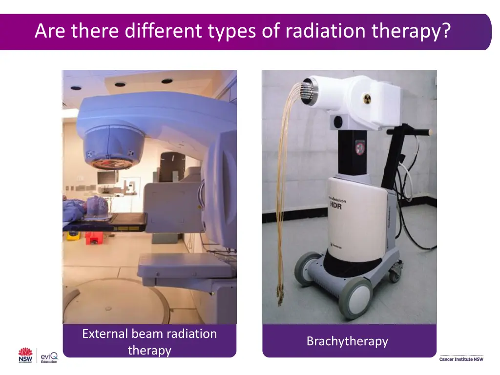 are there different types of radiation therapy