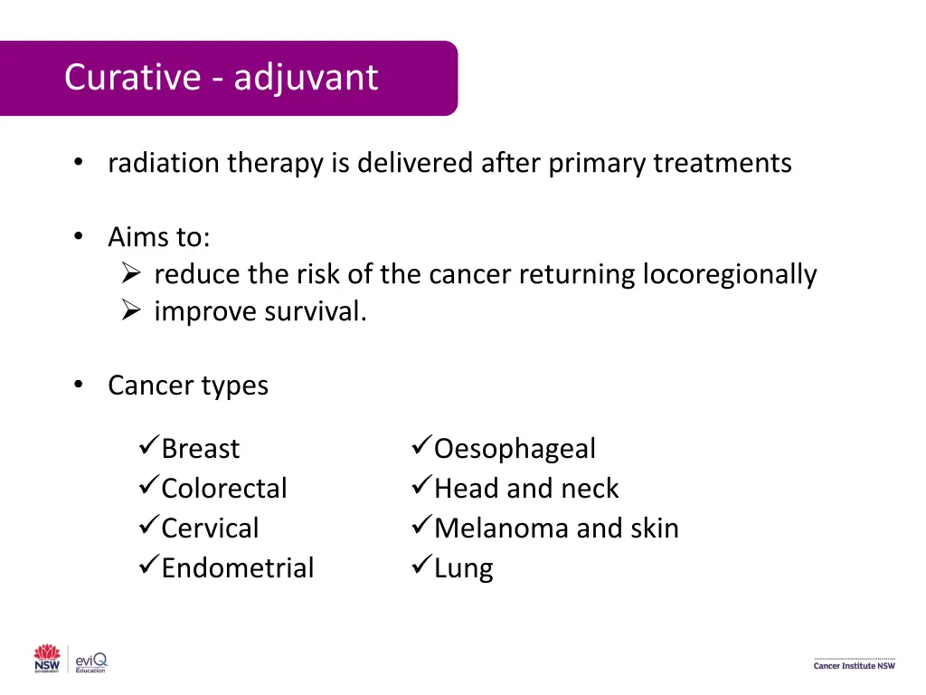 curative adjuvant