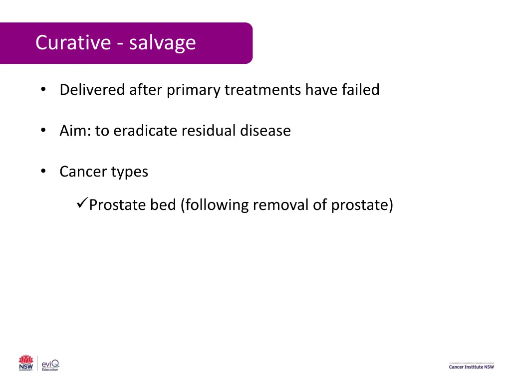 curative salvage