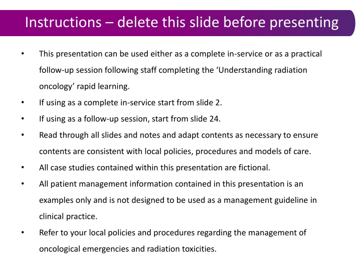 instructions delete this slide before presenting