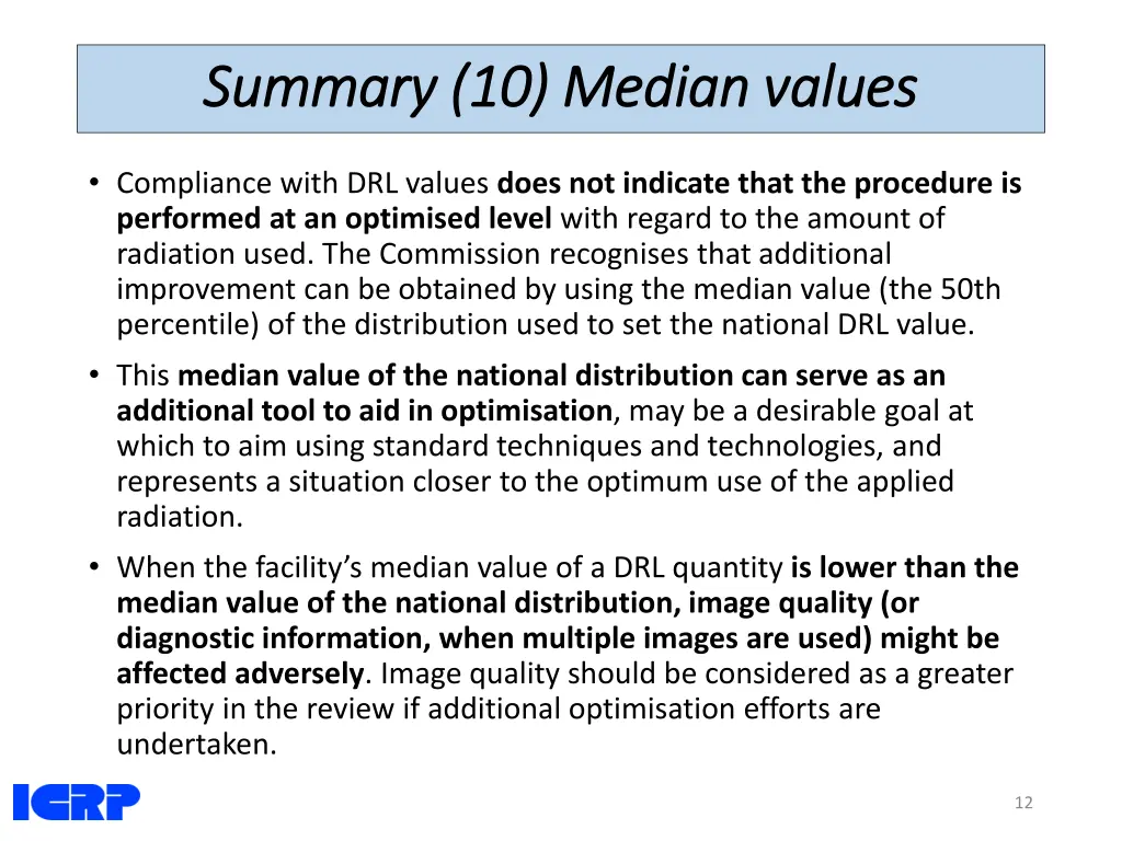 summary summary 10 median 10 median values