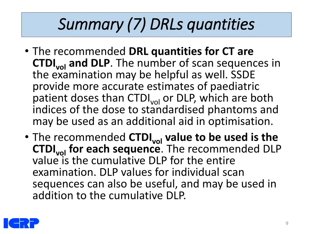 summary summary 7 drls