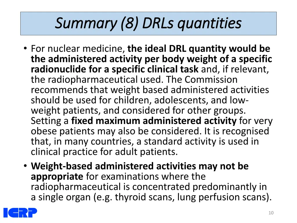 summary summary 8 drls