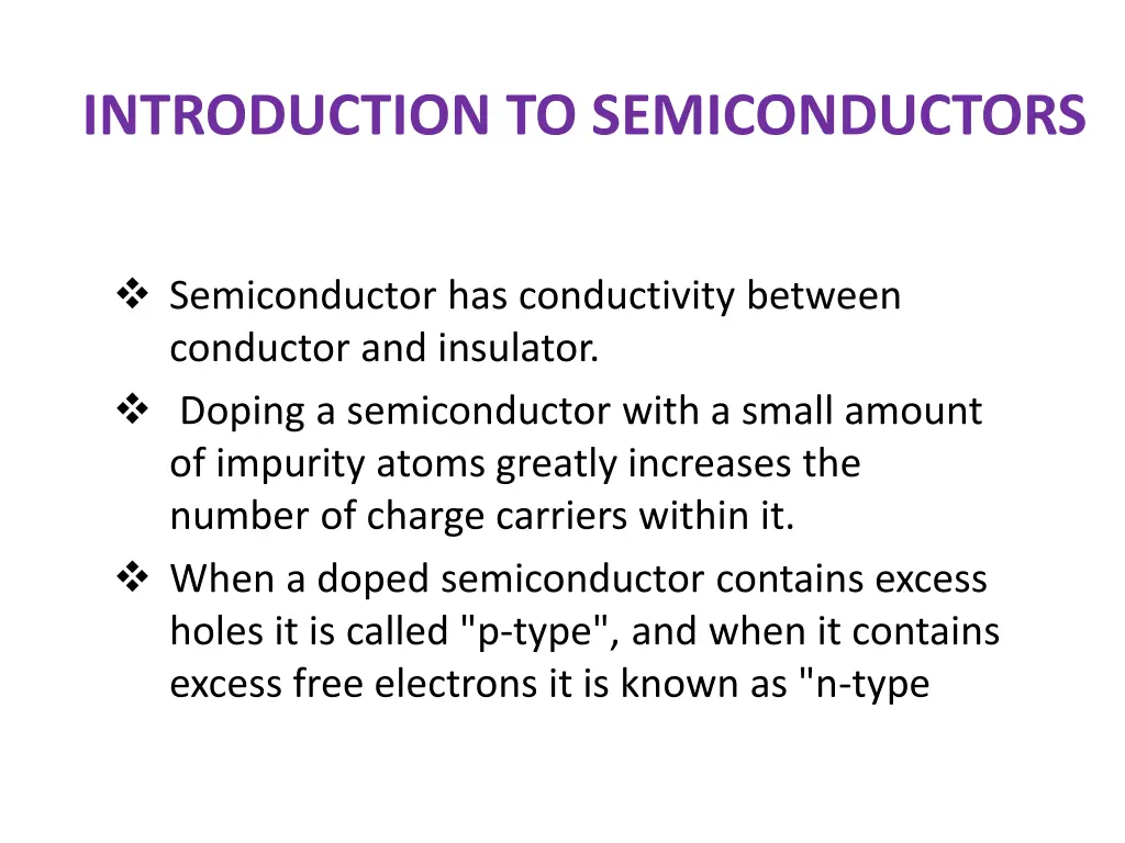 introduction to semiconductors