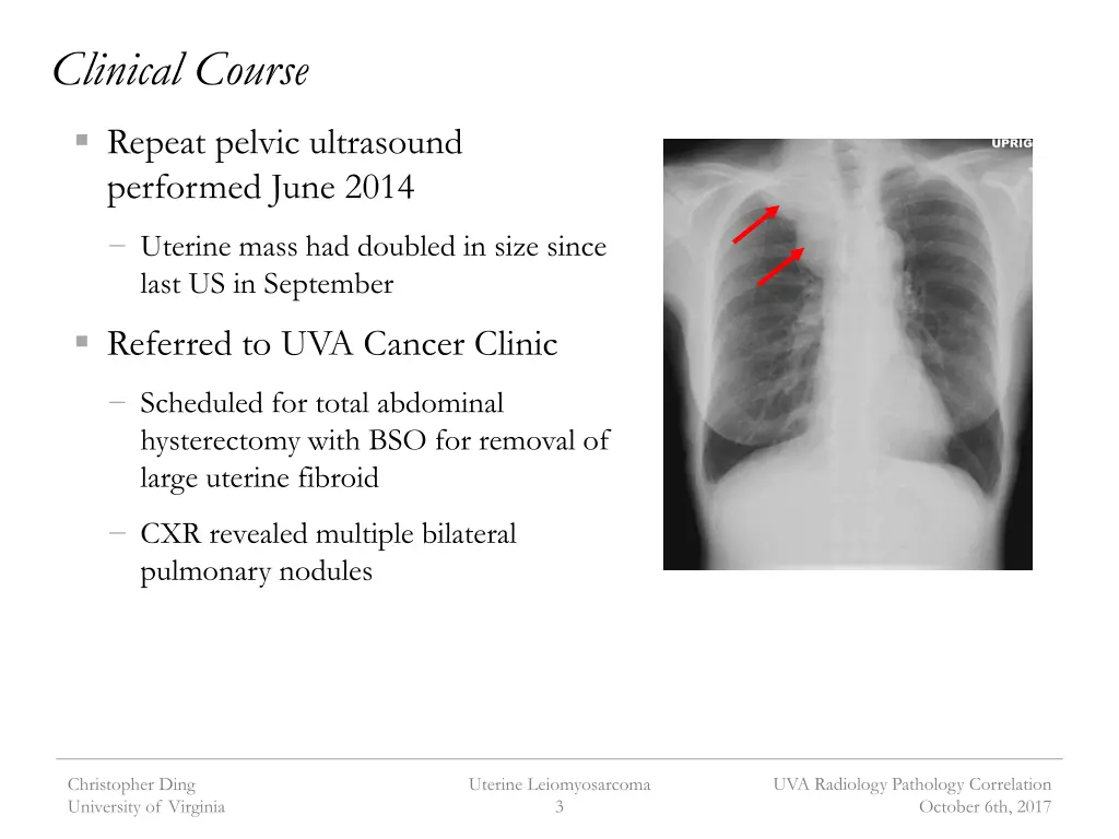 clinical course