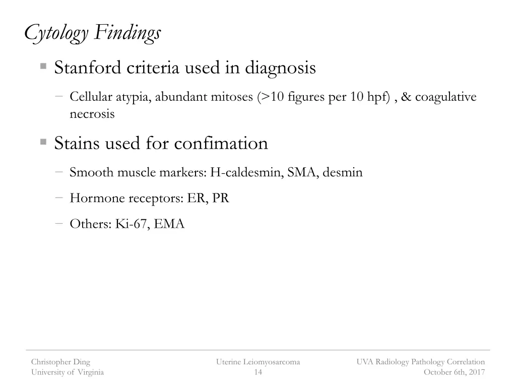 cytology findings