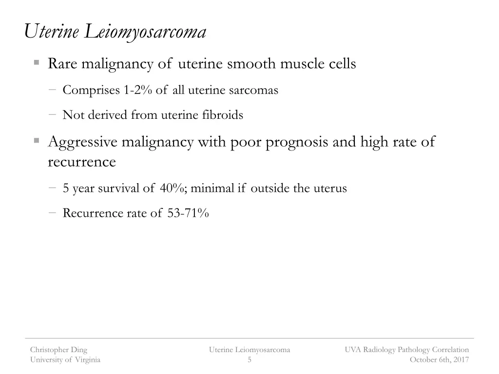 uterine leiomyosarcoma