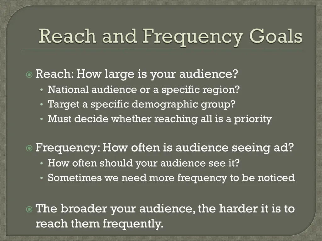 reach how large is your audience national