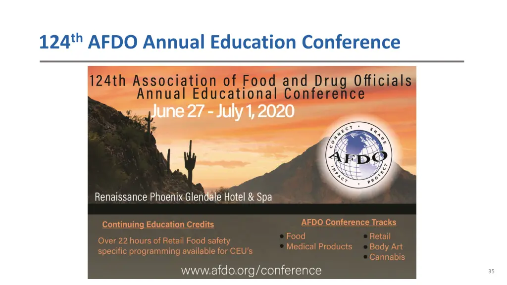 124 th afdo annual education conference