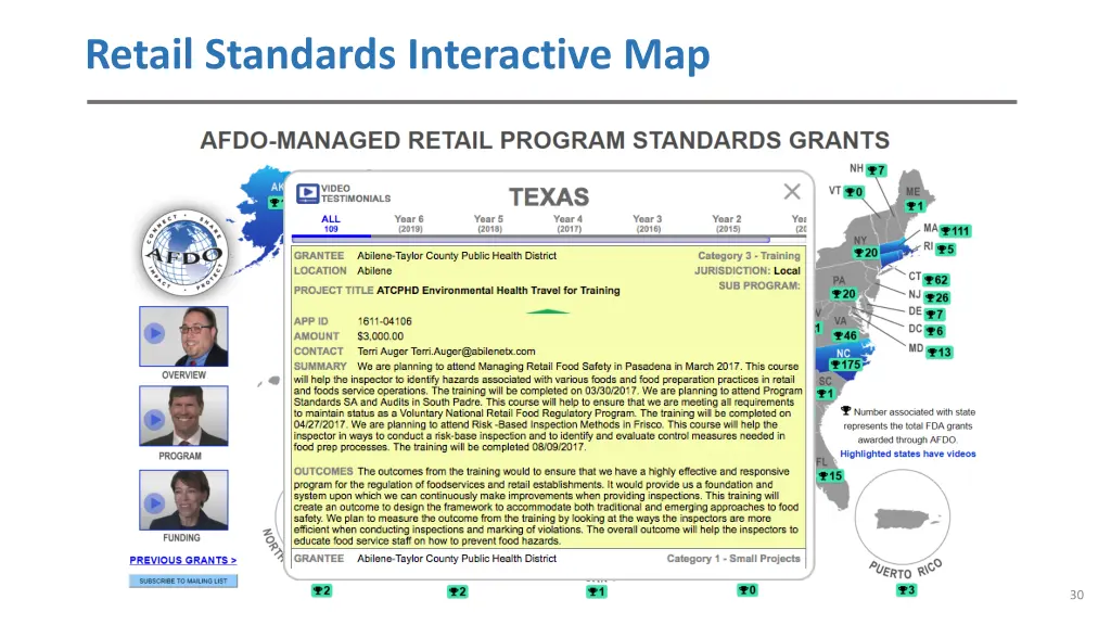 retail standards interactive map 4