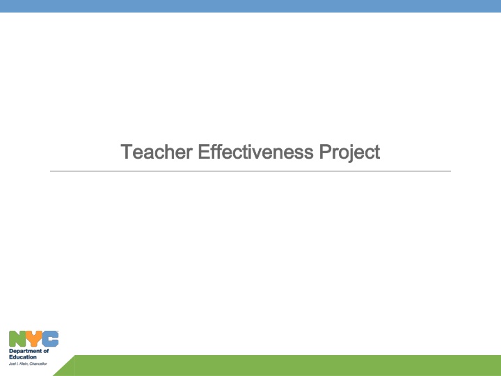 teacher effectiveness project teacher