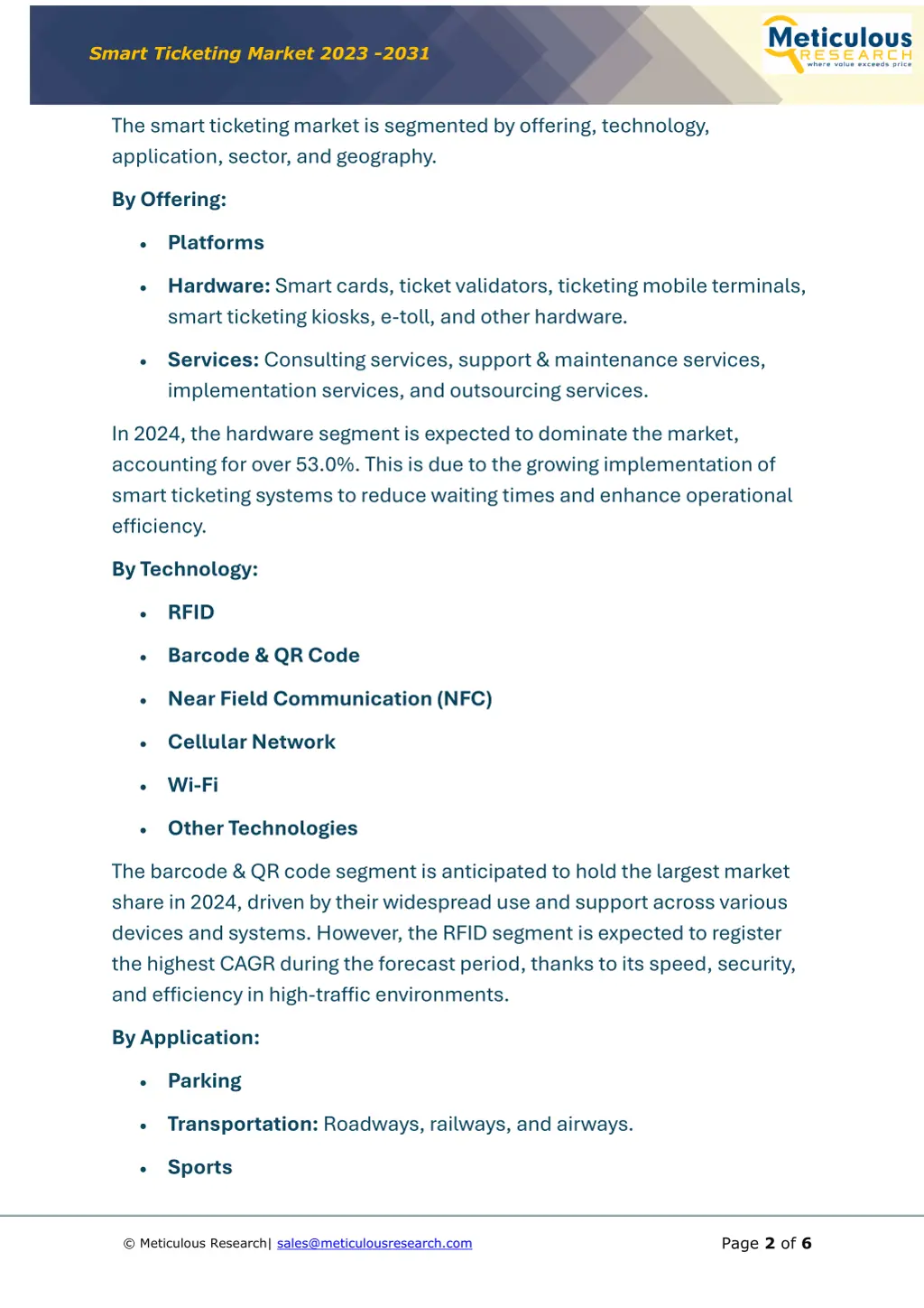 smart ticketing market 2023 2031 1