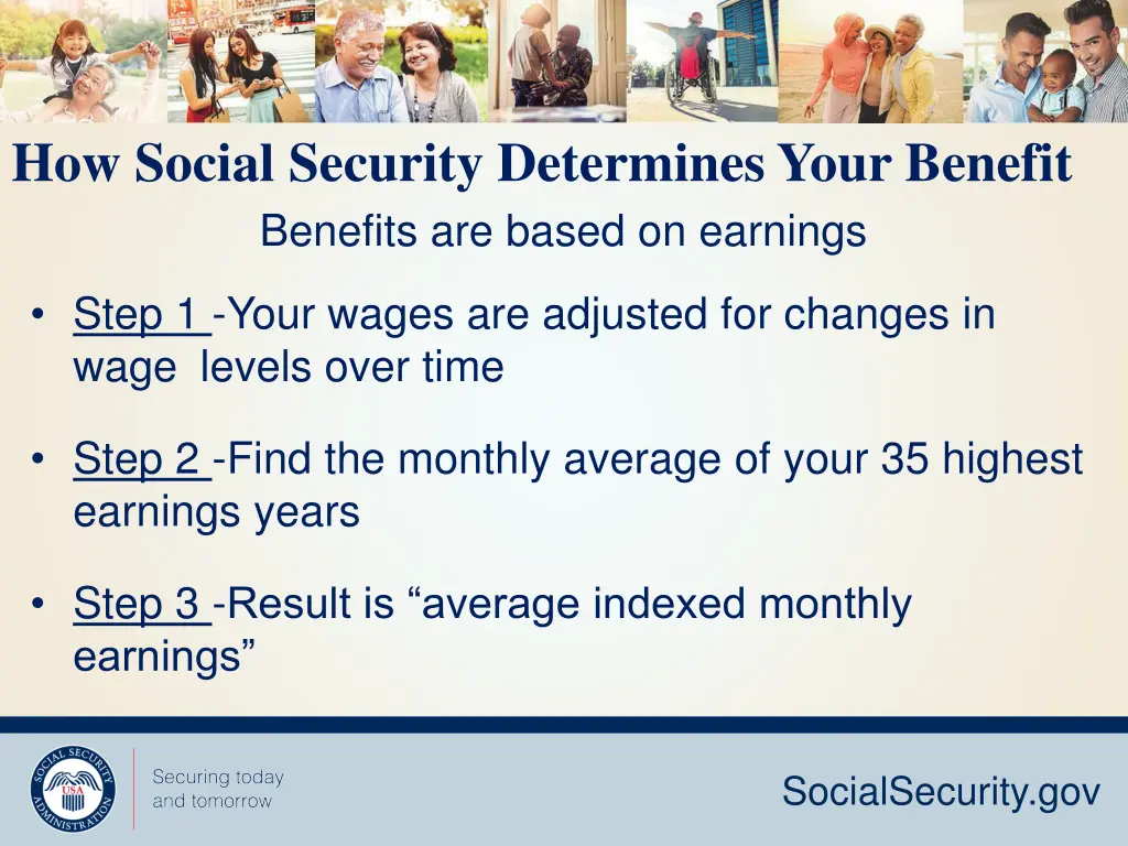 how social security determines your benefit