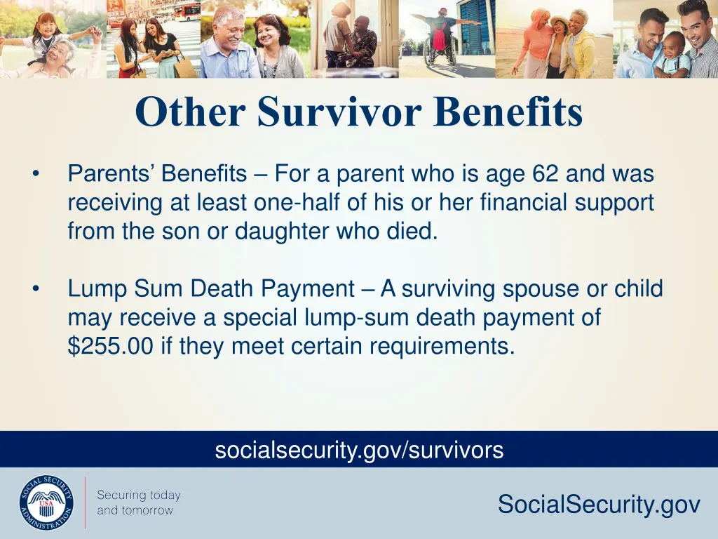 other survivor benefits