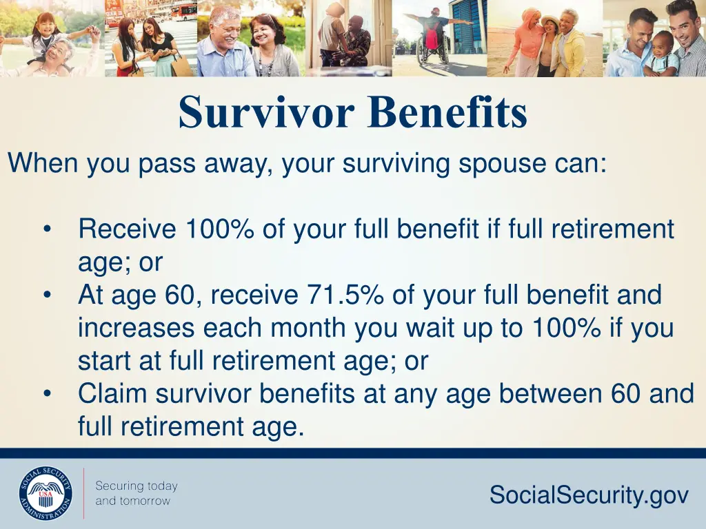 survivor benefits