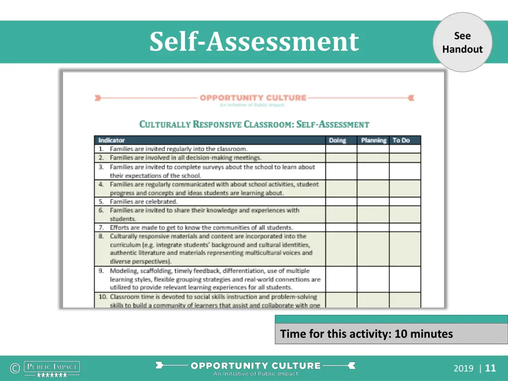 self assessment