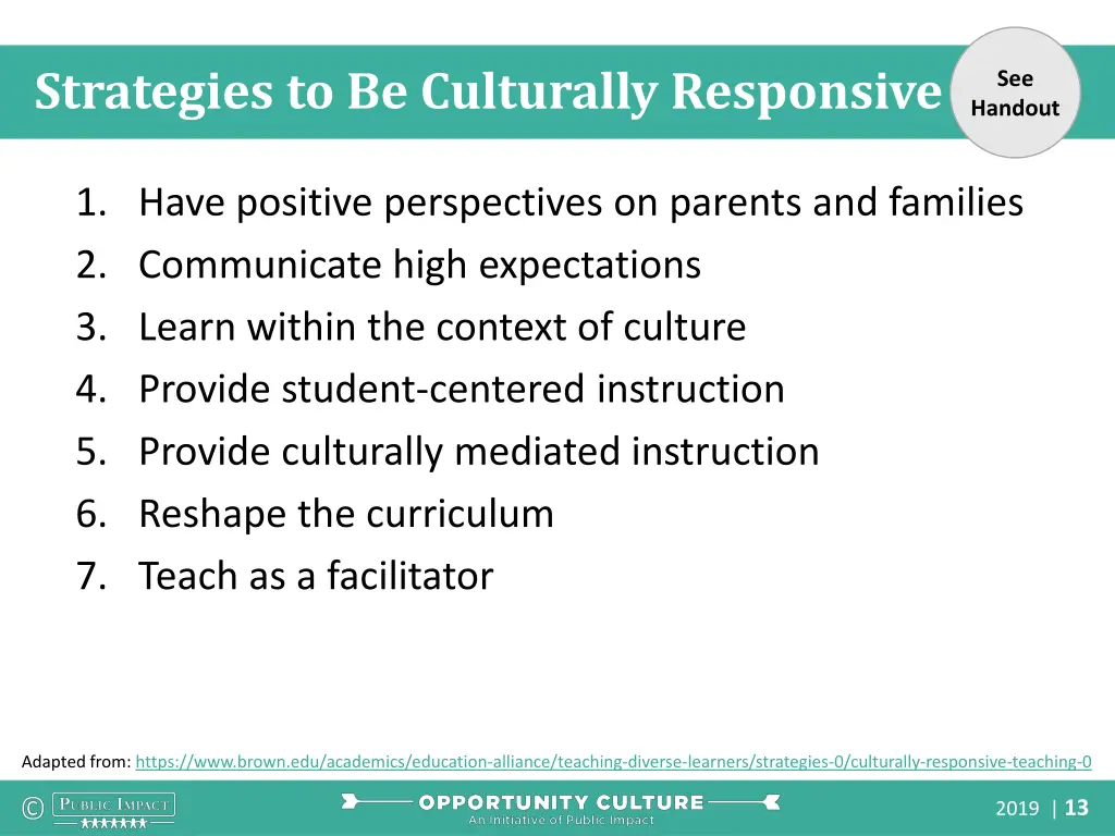 strategies to be culturally responsive