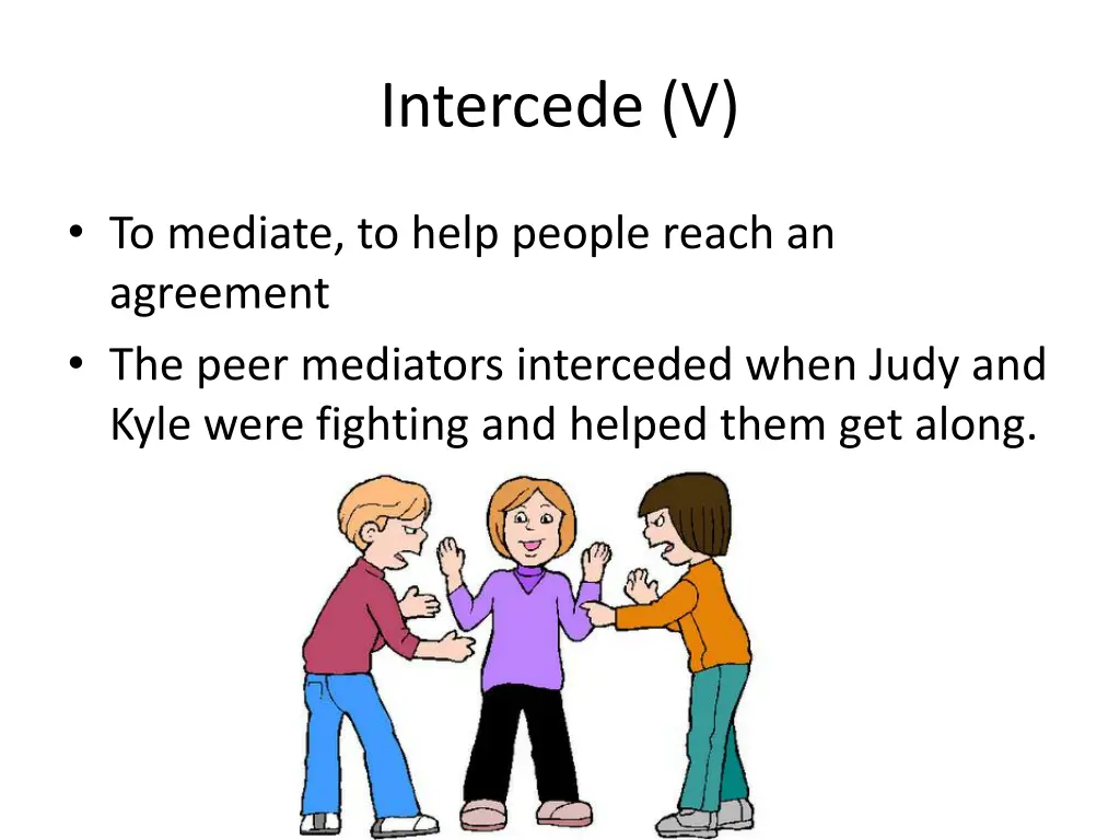 intercede v