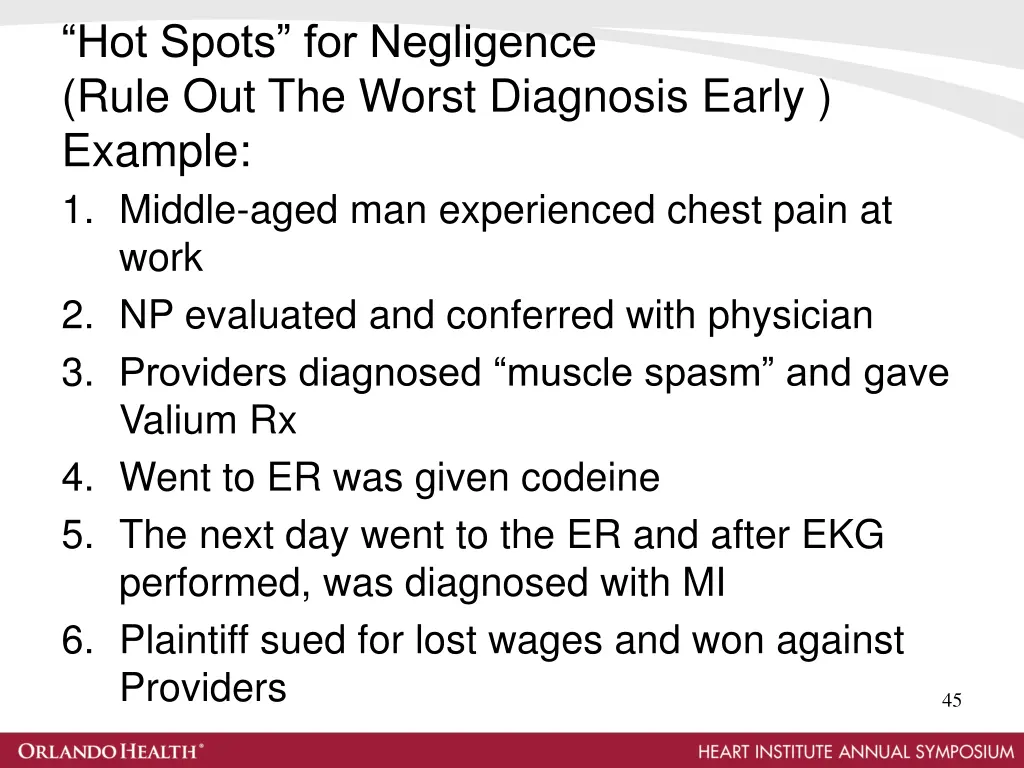 hot spots for negligence rule out the worst