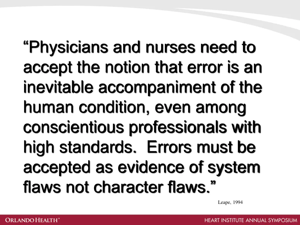 physicians and nurses need to accept the notion