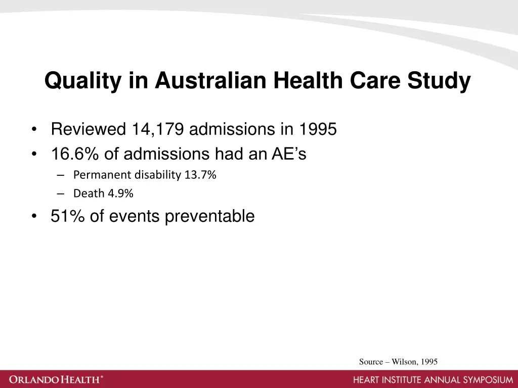 quality in australian health care study