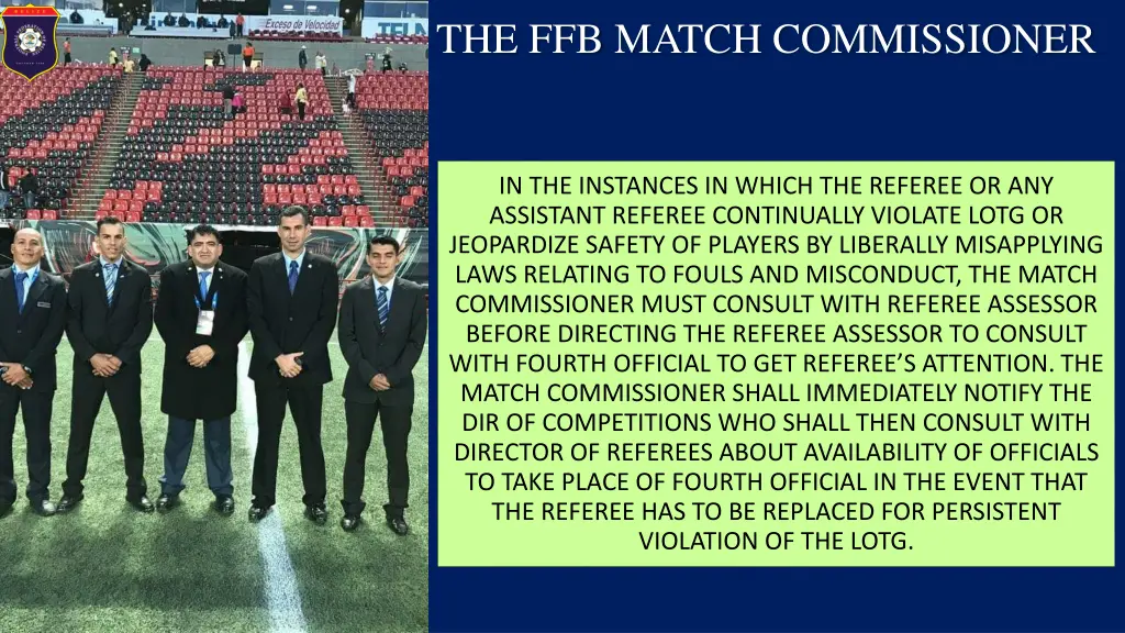 the ffb match commissioner 4