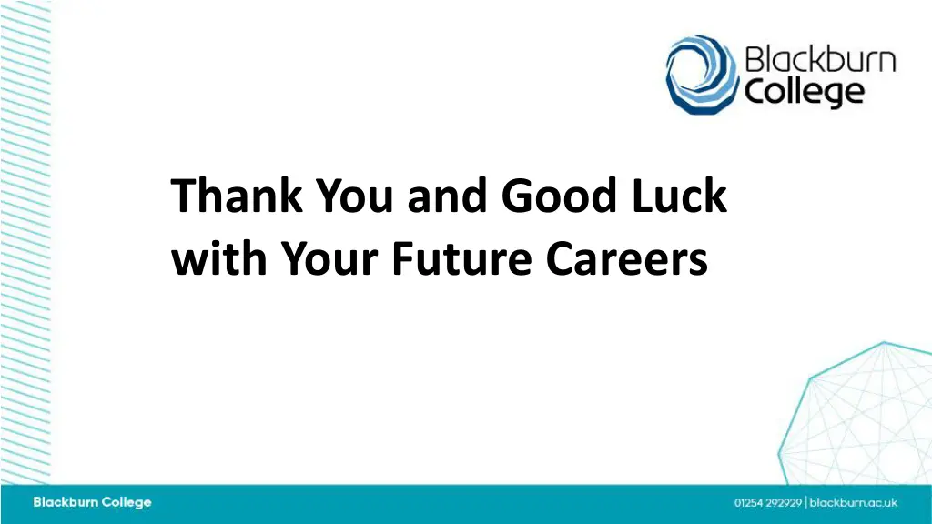 thank you and good luck with your future careers