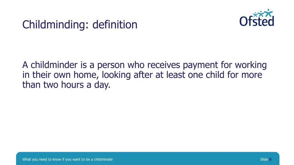 childminding definition