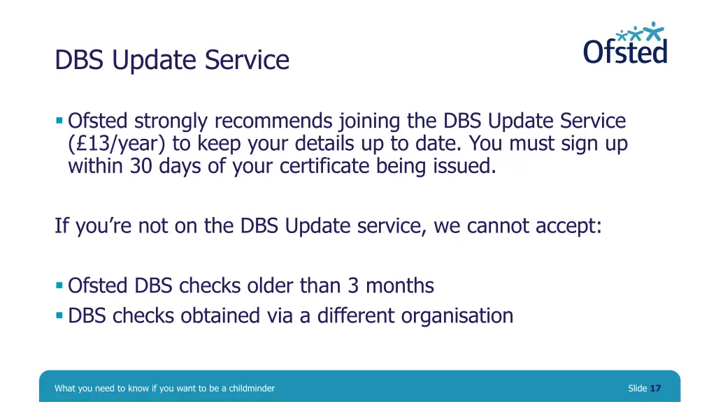 dbs update service