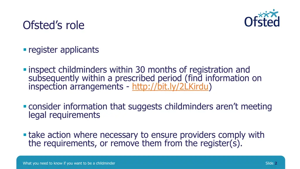 ofsted s role