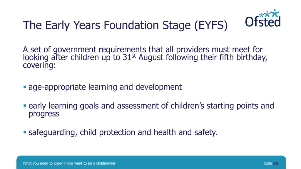 the early years foundation stage eyfs